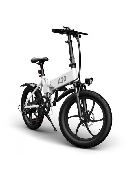 ADO A20+ 250W Bicicletta elettrica pieghevole Telaio Batteria rimovibili agli ioni di litio 10 4 Ah - Bianco Sconti questo mese