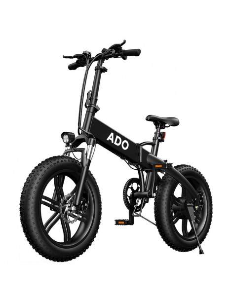 ADO A20F+ Bici Elettrica Pieghevole 250W Motore Mozzo senza Spazzole Batteria 36V 10.4Ah - Nero Vendita