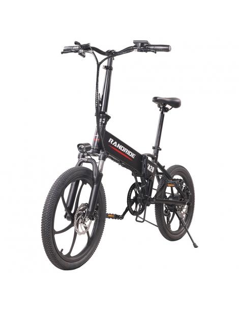 RANDRIDE YA20 Bici Elettrica Pieghevole 500W Motore 40km/h Velocità Massima 48V 12.8Ah Batteria 80-90 Autonomia Massima Consegna Veloce