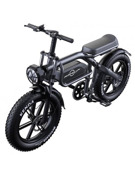 PHNHOLUN C8 Bicicletta elettrica motore da 1500W batteria da 48V 20Ah pneumatici grassi da 20*4.0 pollici Promozione Limitata