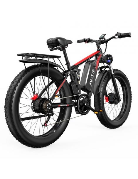 DUOTTS S26 26*4.0in Bici Elettrica Pneumatici 750W*2 Motore 50km/h Velocità Massima 48V 20Ah Samsung Batteria Convenienza
