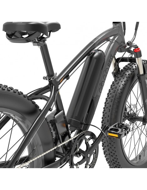 GOGOBEST GF600 26 Pollici Pneumatici Grassi Bicicletta Elettrica Pieghevole 1000W Motore 48V 13Ah Batteria - Grigio Nero In Vendita