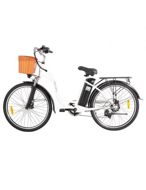 DYU C6 Bicicletta elettrica motore da 350W batteria da 12 5AH - Bianco In Saldo