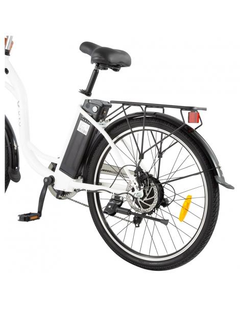 DYU C6 Bicicletta elettrica motore da 350W batteria da 12 5AH - Bianco In Saldo