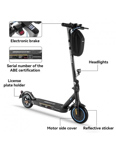 HONEYWHALE E9 con omologazione stradale (ABE) scooter elettrico pieghevole con motore da 350W batteria da 36V 7 5Ah Qualità