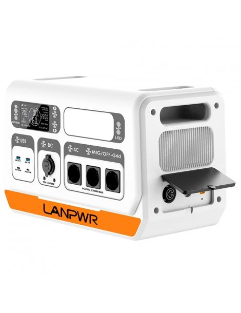 LANPWR 2200PRO 2200W Stazione di alimentazione portatile + 4x pannelli solari da 180W sistema solare da balcone Fino Al -60%