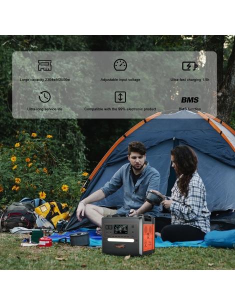 SolarPlay Q2402M 2304Wh Stazione elettrica portatile + SolarPlay T200 200W Pannello solare Prezzo Ridotto