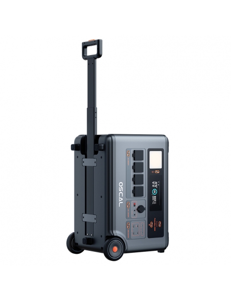 Oscal PowerMax6000 6000W Centrale Elettrica Portatile batteria LiFePO4 da 3600Wh a 57600Wh 14 uscite Convenienza