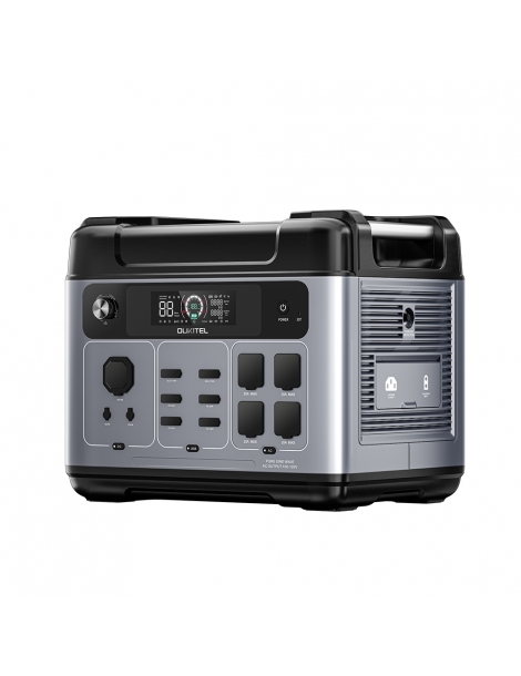 OUKITEL P2001 Plus 2400W Stazione di Alimentazione Portatile Batteria LiFePO4 da 2048 Wh 13 Prese Carica all'80% in 1 ora Novità
