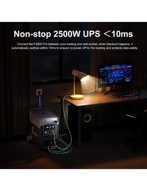 FOSSiBOT F3600 Pro 3840Wh Centrale Elettrica Portatile + 1* FOSSiBOT FB3840 Batteria Backup Elettrico Domestico Negozio