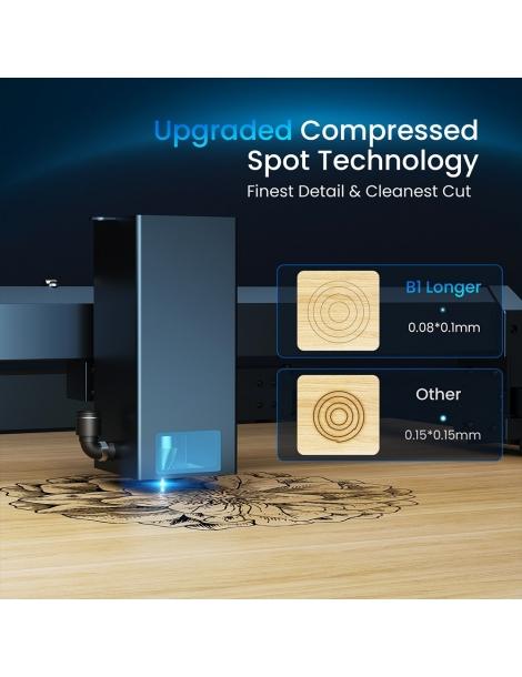 Taglierina per incisione laser Longer Laser B1 30W testa laser a 6 nuclei area di incisione 450 x 440 mm - UE In Saldo