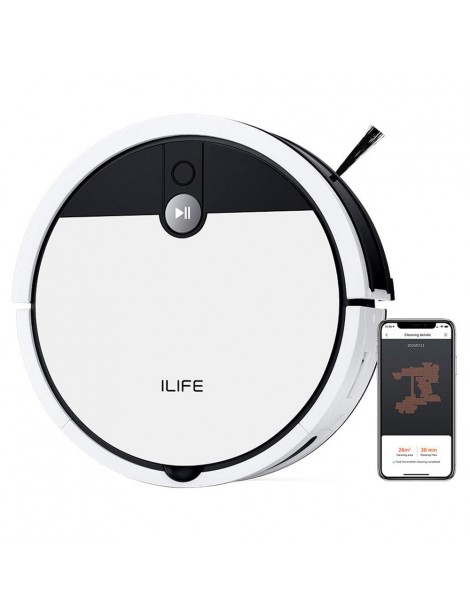 ILIFE V9e Aspirapolvere Robot Aspirazione Massima di 4000Pa Connessione Wi-Fi Grande Pattumiera da 700ml - EU Promozione Limitata