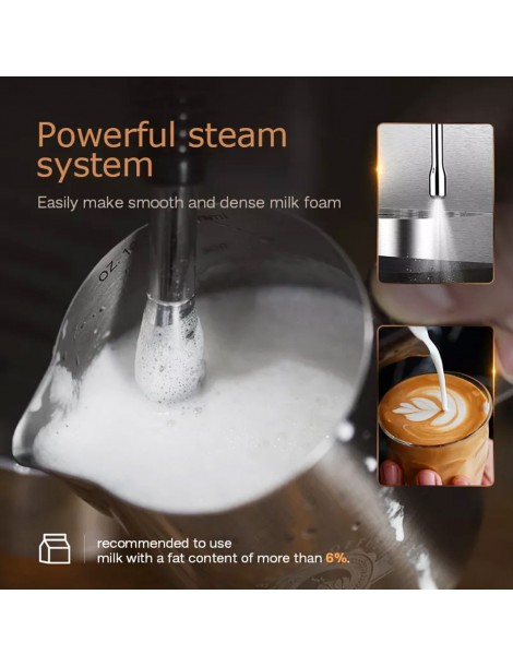 HiBREW H10 1050W macchina da caffè semi-automatica a 20 bar macchina per caffè espresso a cialde e macinato ESE capacità 1 5L Fino Al -60%
