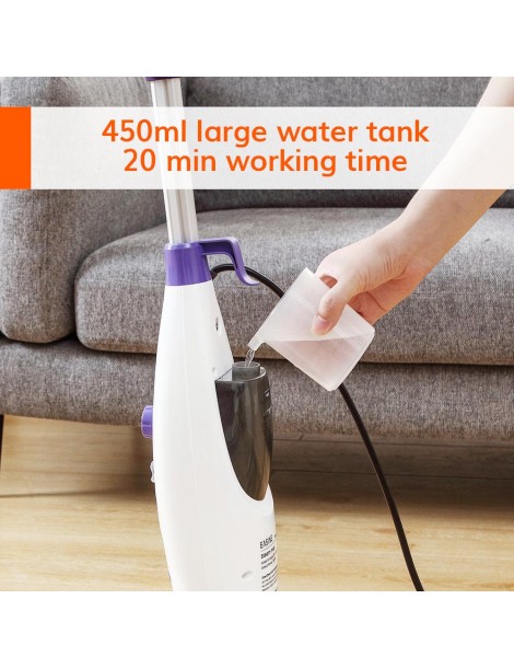 EASINE by ILIFE S50 1300W Mocio a Vapore Cablato 450ml Serbatoio dell'Acqua 10 Livelli Regolabili 120 Gradi Celsius I Più Venduti