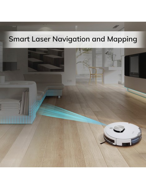 ILIFE L100 Robot Aspirapolvere 2000Pa Aspirazione LDS Navigazione Laser Mop APP Control 450ml Serbatoio Polvere Tappeto Boost Negozio