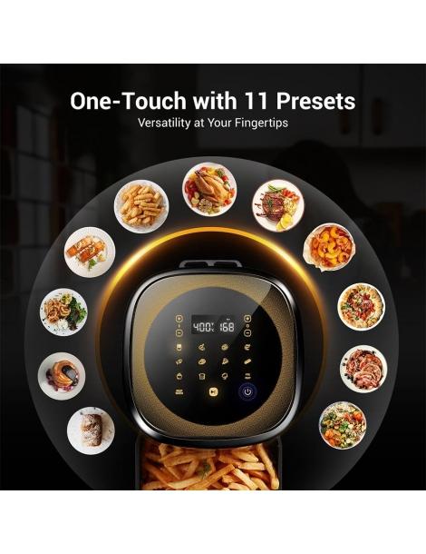 Ultenic K10 Friggitrice ad aria senza olio APP e controllo vocale 5L Forno elettrico caldo senza olio Cuocitore intelligente In Linea