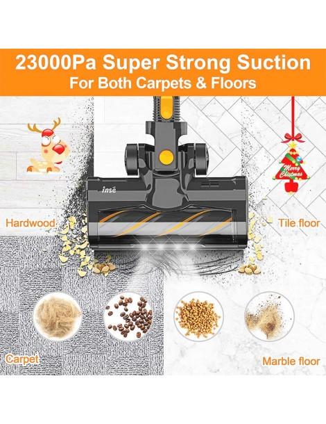 INSE S600 Aspirapolvere a batteria 23KPa Potenza di aspirazione 45min di autonomia massima 2 potenti modalità di aspirazione Nuovo