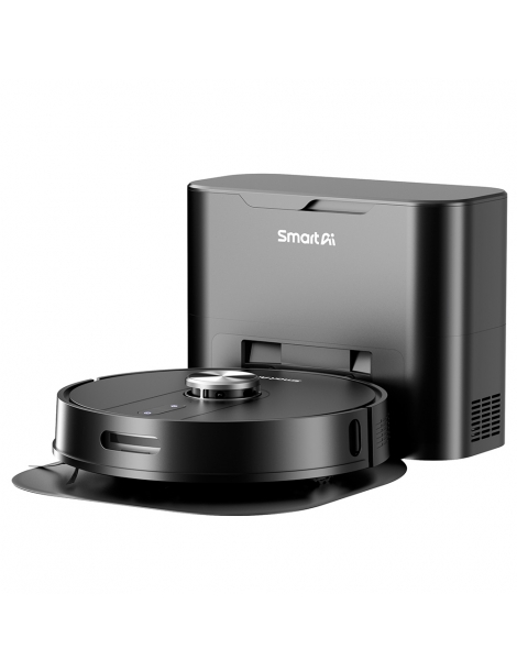 SmartAI S8 Pro Robot Aspirapolvere con Stazione Base Potenza di Aspirazione 5000Pa Serbatoio Acqua 380ml Pattumiera 3L Spedizione Gratuita