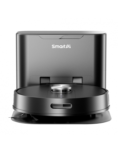SmartAI S8 Pro Robot Aspirapolvere con Stazione Base Potenza di Aspirazione 5000Pa Serbatoio Acqua 380ml Pattumiera 3L Spedizione Gratuita
