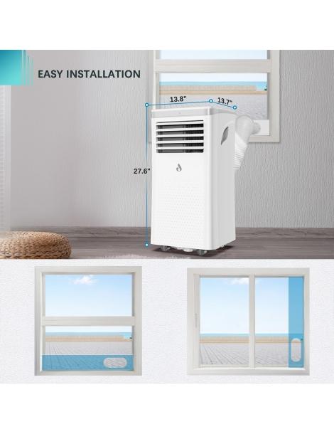LUKO A011D1-7K 3 in 1 condizionatore d'aria portatile deumidificatore 7000BTU capacità di raffreddamento Pezzi Unici