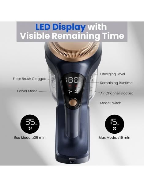Proscenic P11 Lite aspirapolvere senza fili aspirazione 28kPa autonomia 35min schermo LED Negozi Online