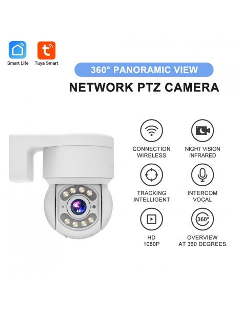 TALLPOWER C48 Telecamera WiFi per esterni HD 2K 4MP visione notturna inclinazione panoramica a 360° Promozione Limitata