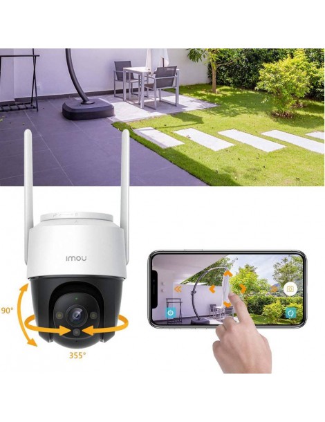 IMOU Cruiser Telecamera di sicurezza per esterni sirena da 110 dB visione notturna a colori telecamera panoramica 1080P IP66 Prezzo Ridotto