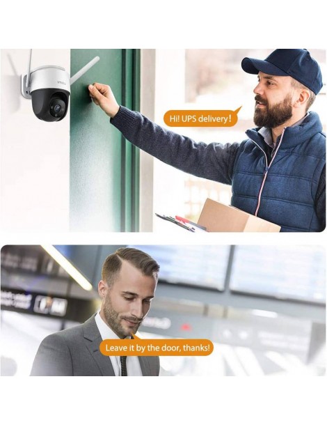IMOU Cruiser Telecamera di sicurezza per esterni sirena da 110 dB visione notturna a colori telecamera panoramica 1080P IP66 Prezzo Ridotto