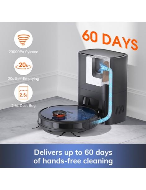 ILIFE T10s Robot Aspirapolvere Aspirazione 3000Pa Navigazione LDS Stazione di Svuotamento Automatico Sottocosto