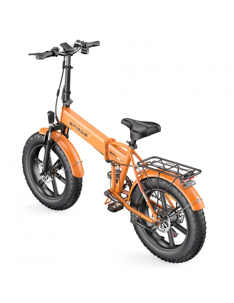 ENGWE EP-2 Pro 20 Pollici Bicicletta Elettrica Pieghevole con Pneumatici Grassi 750W Motore 48V 13Ah LG 2022 Versione –Arancia Economico