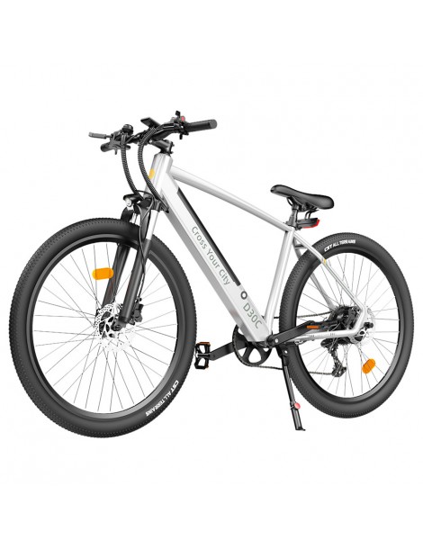 ADO DECE 300C(D30C) Bicicletta Elettrica 27.5in Pneumatico 36V 10.4Ah Batteria 250W Motore Shimano 9 velocità - Argento In Saldo