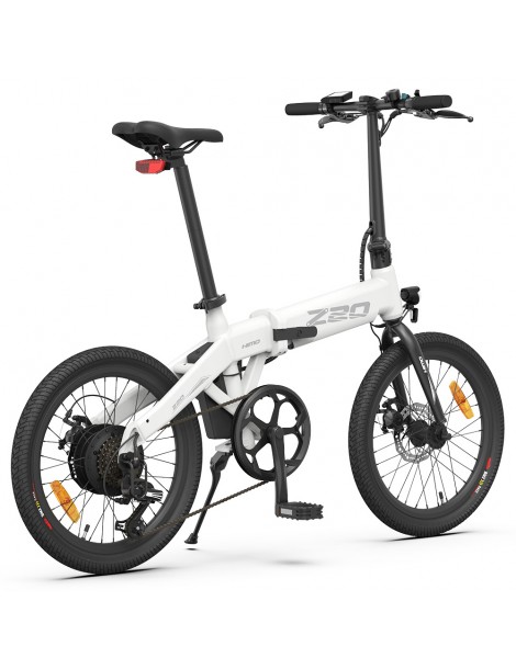 HIMO Z20 Max 20" Pneumatici Bici Elettrica Pieghevole Bici da città 250W Motore 36V 10Ah Batteria - Bianco Italy