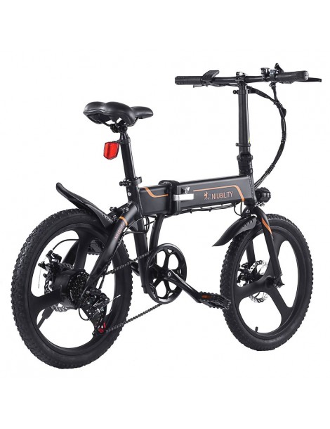 Niubility B20 20 Inch Bicicletta elettrica pieghevole 350W Motore 42V 10.4 Ah Batteria – Nero 2025