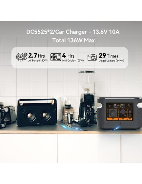 Flashfish QE01D Stazione di alimentazione portatile batteria da 22 4V/20Ah 448Wh uscita CA da 600W 50% di sconto con spedizione gratuita