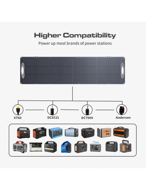 VDL POWER 200W Pannello solare portatile pieghevole cella monocristallina da 20V cavalletto regolabile Qualità