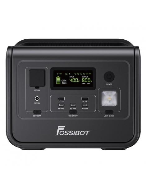 FOSSiBOT F800 Generatore Portatile Generatore Solare LiFePO4 da 512Wh - Nero Prezzo Ridotto