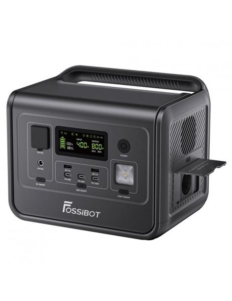 FOSSiBOT F800 Generatore Portatile Generatore Solare LiFePO4 da 512Wh - Nero Prezzo Ridotto