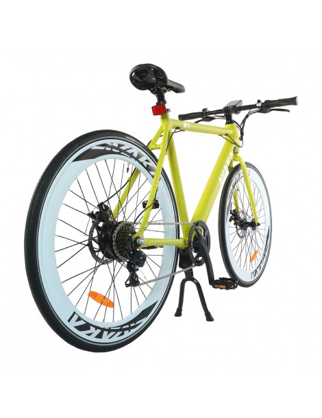 AVAKA R1 Bicicletta elettrica 250W Motore Batteria 9Ah- Verde Presa
