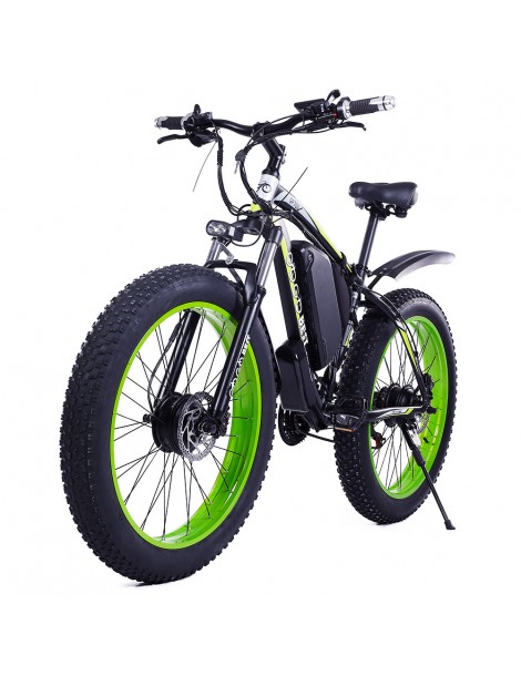 GOGOBEST GF700 26*4.0 Pneumatici Grassi Mountain Bike Elettrica 1000W Motore Brushless 48V 17 5Ah Batteria – Verde Economico
