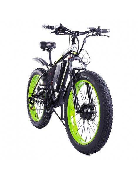 GOGOBEST GF700 26*4.0 Pneumatici Grassi Mountain Bike Elettrica 1000W Motore Brushless 48V 17 5Ah Batteria – Verde Economico