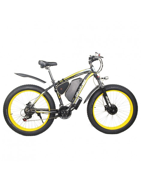 GOGOBEST GF700 26*4.0 Pneumatici Grassi Mountain Bike Elettrica 1000W Motore Brushless 48V 17 5Ah Batteria – Giallo Online
