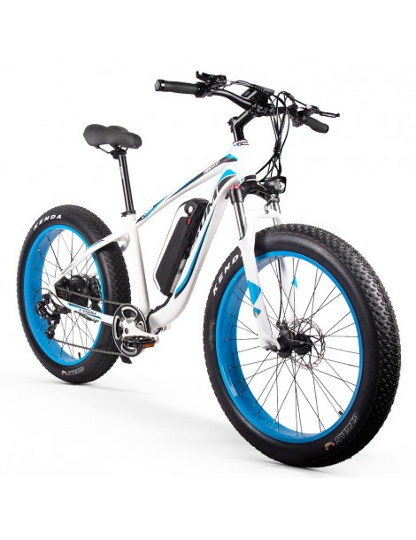 CYSUM M980 Pneumatici Grassi da 26 pollici Bicicletta Elettrica 1000W Motore Brushless 17Ah Batteria rimovibile - Nero Blu Outlet