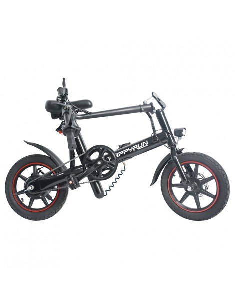 Happyrun HR-X40 Bicicletta elettrica leggera motore da 350W batteria da 36V 6Ah velocità massima 25km/h - Nero Hotsell