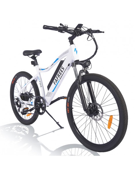 FAFREES F100 26' Bici elettrica 33 KMPH Mountain Ebike Adulti 350 W Motore 48 V 11 6 Ah Batteria rimovibile-Bianco Saldi Di Fabbrica