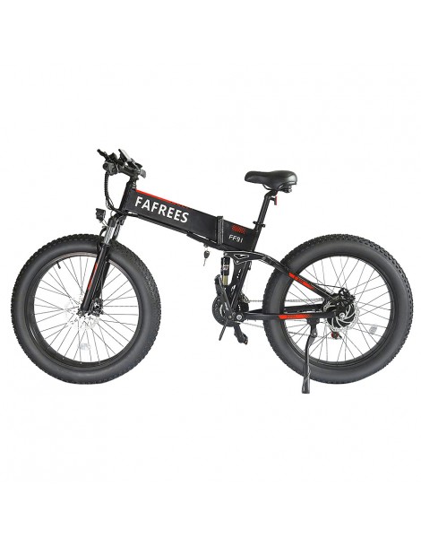 FAFREES FF91 26 Pollici Pneumatici Grassi Mountain Bike Elettrica Pieghevole Motore 1000W e Batteria 499Wh 10Ah - Nero In Saldo
