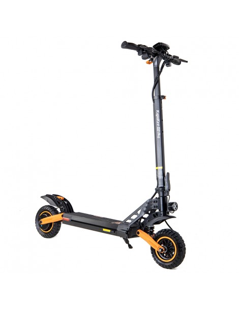 Kugoo Kirin G2 PRO Scooter elettrico pieghevole 600W Motore 15Ah 48V Batteria 9 pollici Pneumatici - Nero Arancione Nuova