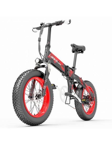 LANKELEISI X2000PLUS 10.4Ah 48V 1000W Ciclomotore Elettrico Bici Pieghevole 2025