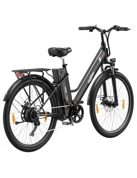 ONESPORT OT18-3 Bicicletta elettrica City pneumatici da 26*2.35 pollici motore da 250W batteria da 36V 14.4Ah - Nero Nuovo