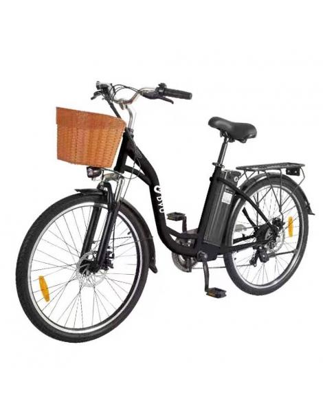 DYU C6 Bicicletta elettrica motore da 350W batteria da 12 5AH - Nero Qualità