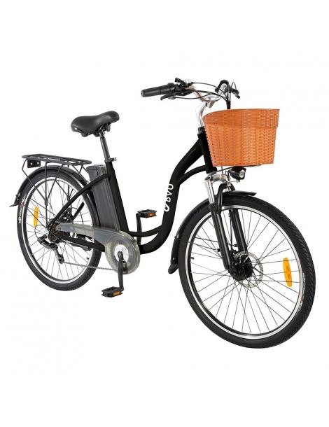 DYU C6 Bicicletta elettrica motore da 350W batteria da 12 5AH - Nero Qualità